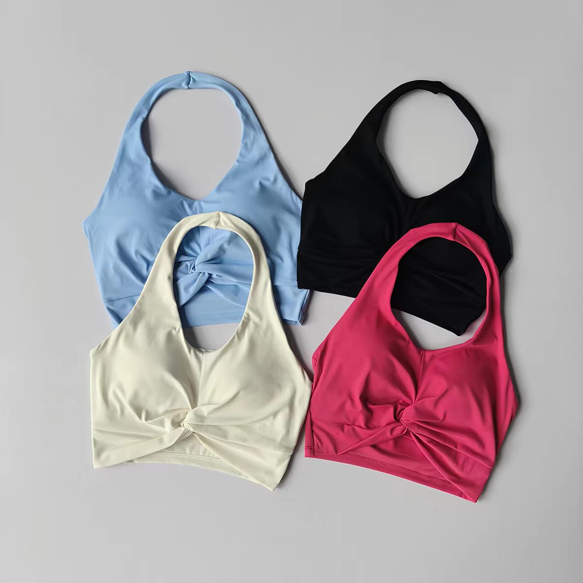 Push Up Bra Padded - Women's Halter Neck Push Up Sports