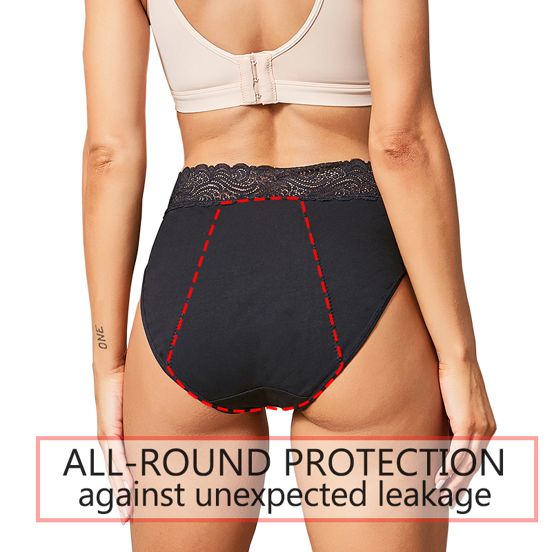 Period Panty Absorbent - Cotton comfortable eco-friendly 4layer leak-proof absorbent