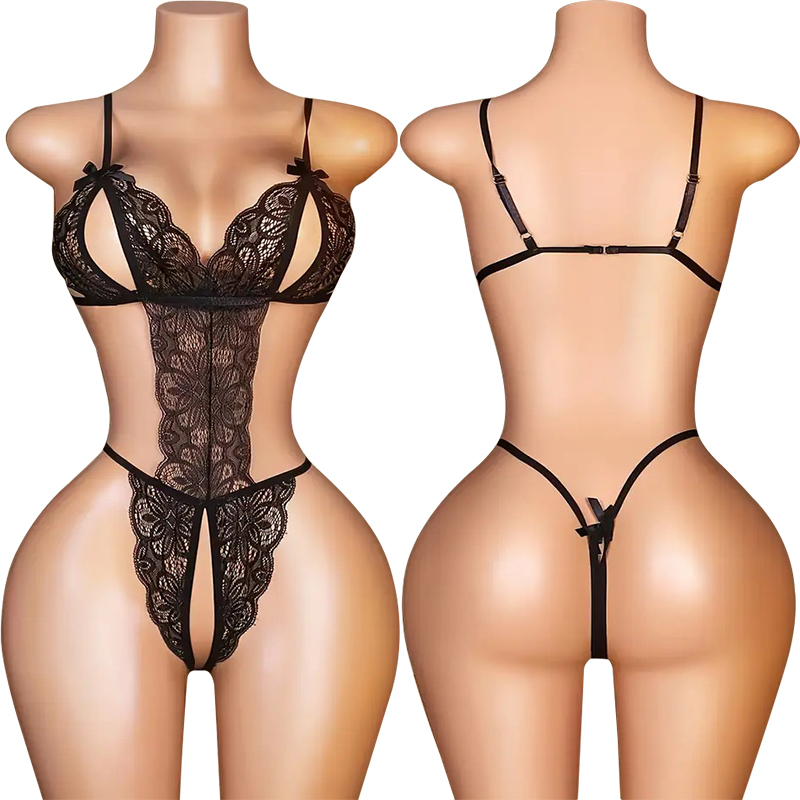 Lace Teddy Lingerie - One Pieces Sexy Crotchless Lingeries For