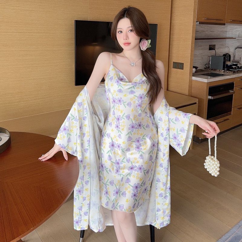 High Grade Printed Sweet Wind  - Robe Silk Women recension och pris