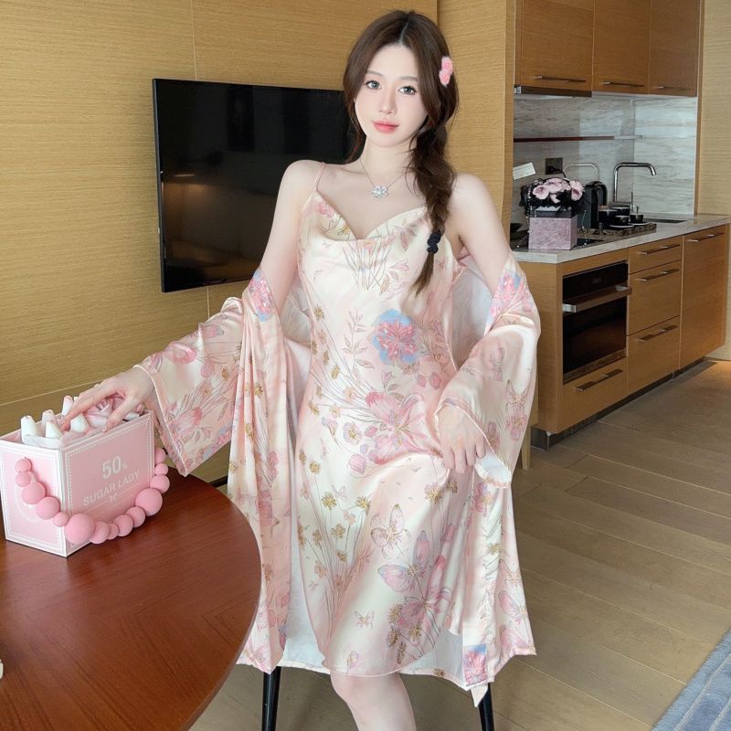 High Grade Printed Sweet Wind  - Robe Silk Women recension och pris