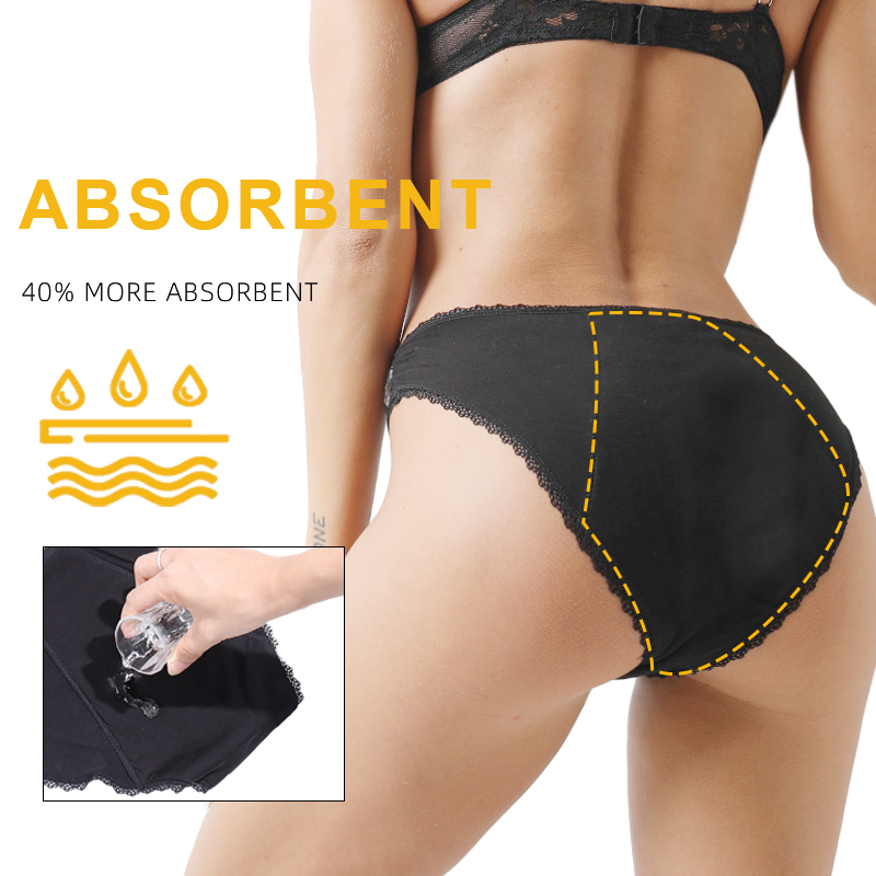 Bamboo Comfortable women's per - Period Panty Absorbent recension och pris