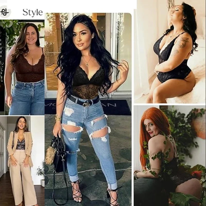 GUUDIA Lace Bodysuit V Neck La - Shapewear Bodysuit Firm recension och pris