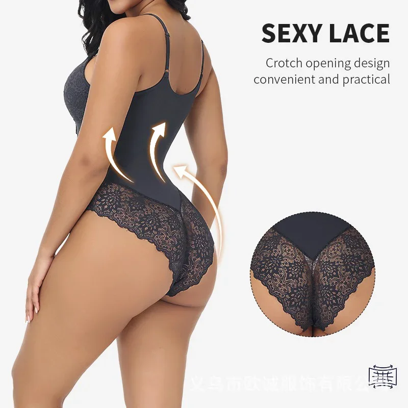 GUUDIA Lace Bodysuit V Neck La - Shapewear Bodysuit Firm recension och pris
