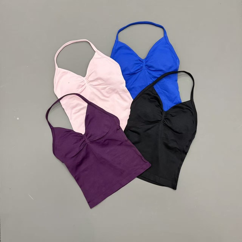 Gym Women Sports Tank Top Seam - Sports Bra High Impact recension och pris