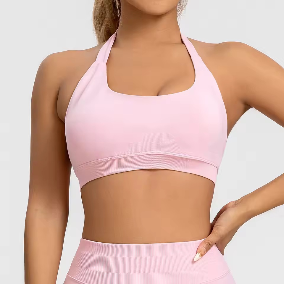 Sports Bra Women Seamless Halt - Push Up Bra Padded recension och pris