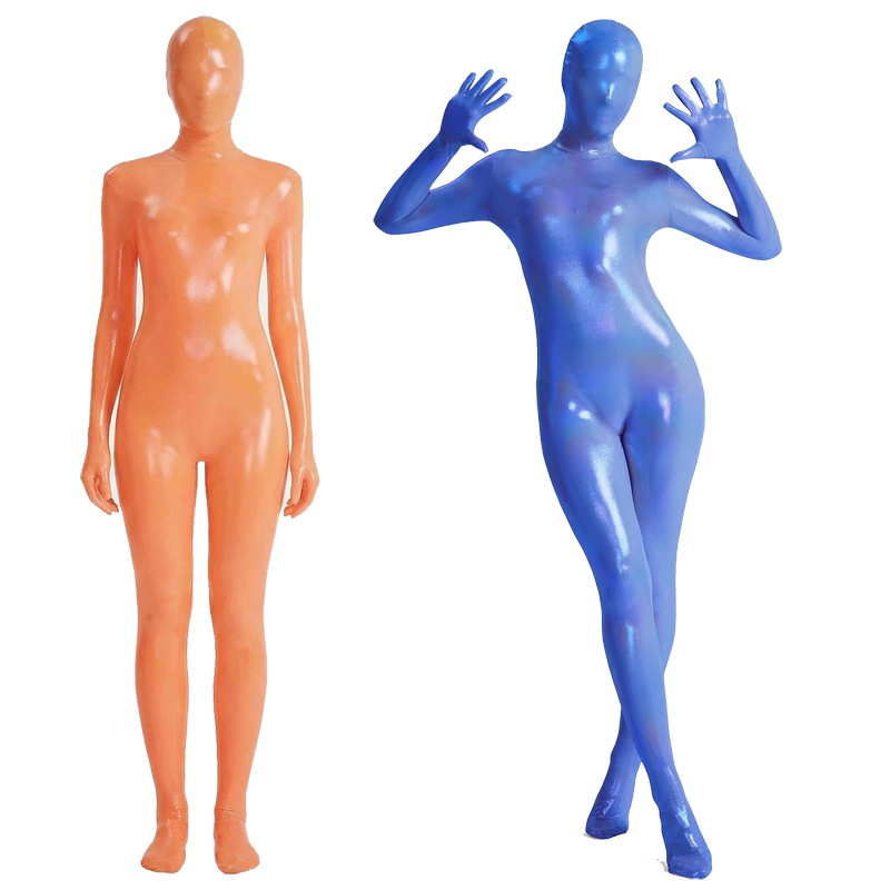 Women Shiny Gradient Zentai Bo - Shapewear Bodysuit Firm recension och pris