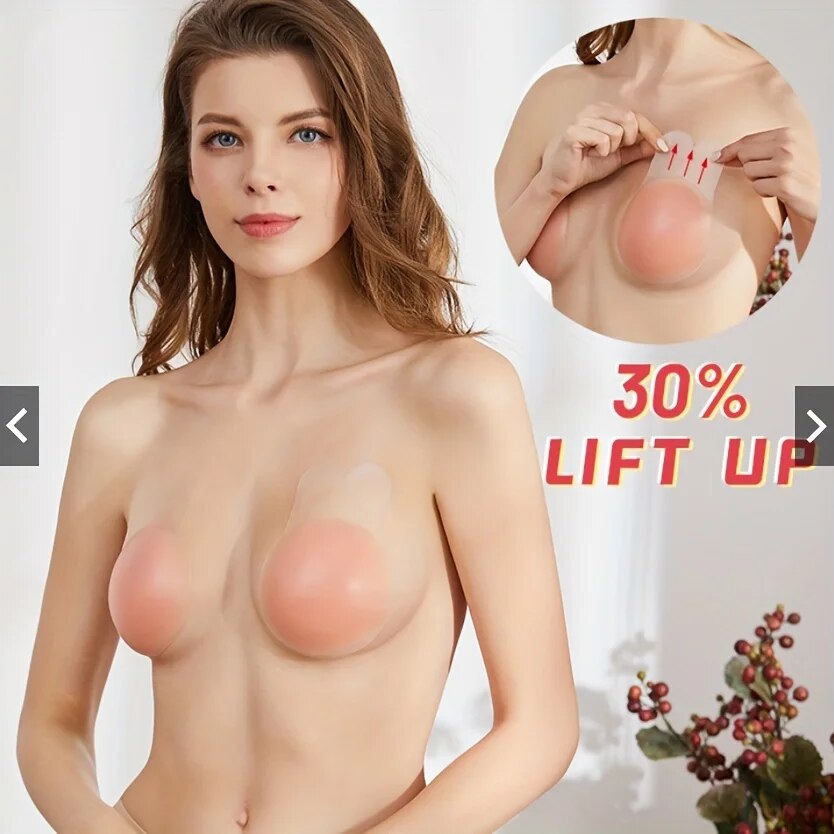 1Pairs Silicone Nipple Cover L - Push Up Bra Padded recension och pris