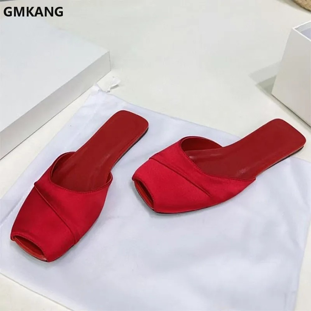 GMKANG Women Satin Square Toe  - Slip Dress Satin recension och pris