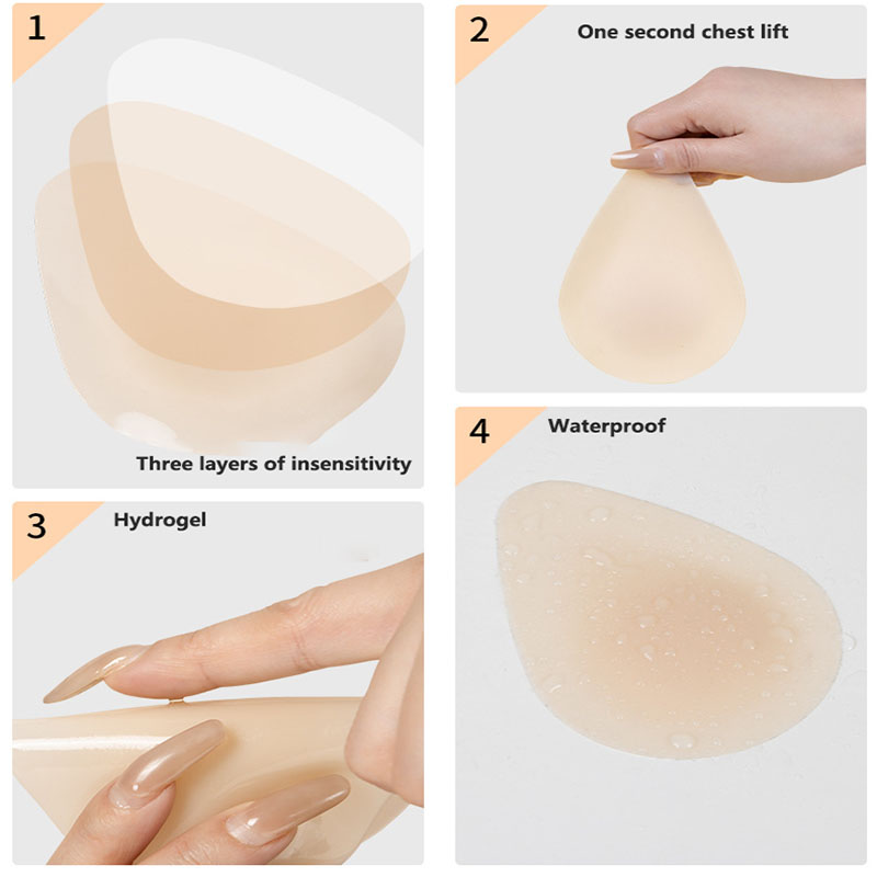 Waterdrop Invisible Bra Silico - Nipple Cover Pasties recension och pris