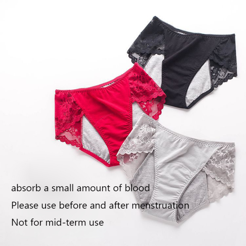 3XL Large Size Sexy Lace Absor - Period Panty Absorbent recension och pris