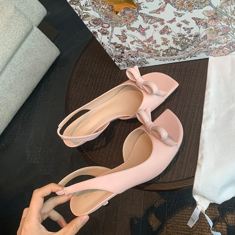 Elegant bow satin low heels sa - Slip Dress Satin recension och pris