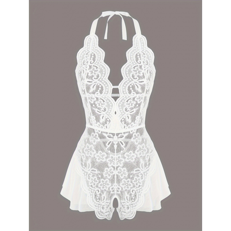 Charming Lace Mesh Teddy, Scal - Lace Teddy Lingerie recension och pris