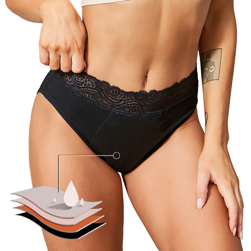 Cotton comfortable eco-friendl - Period Panty Absorbent recension och pris
