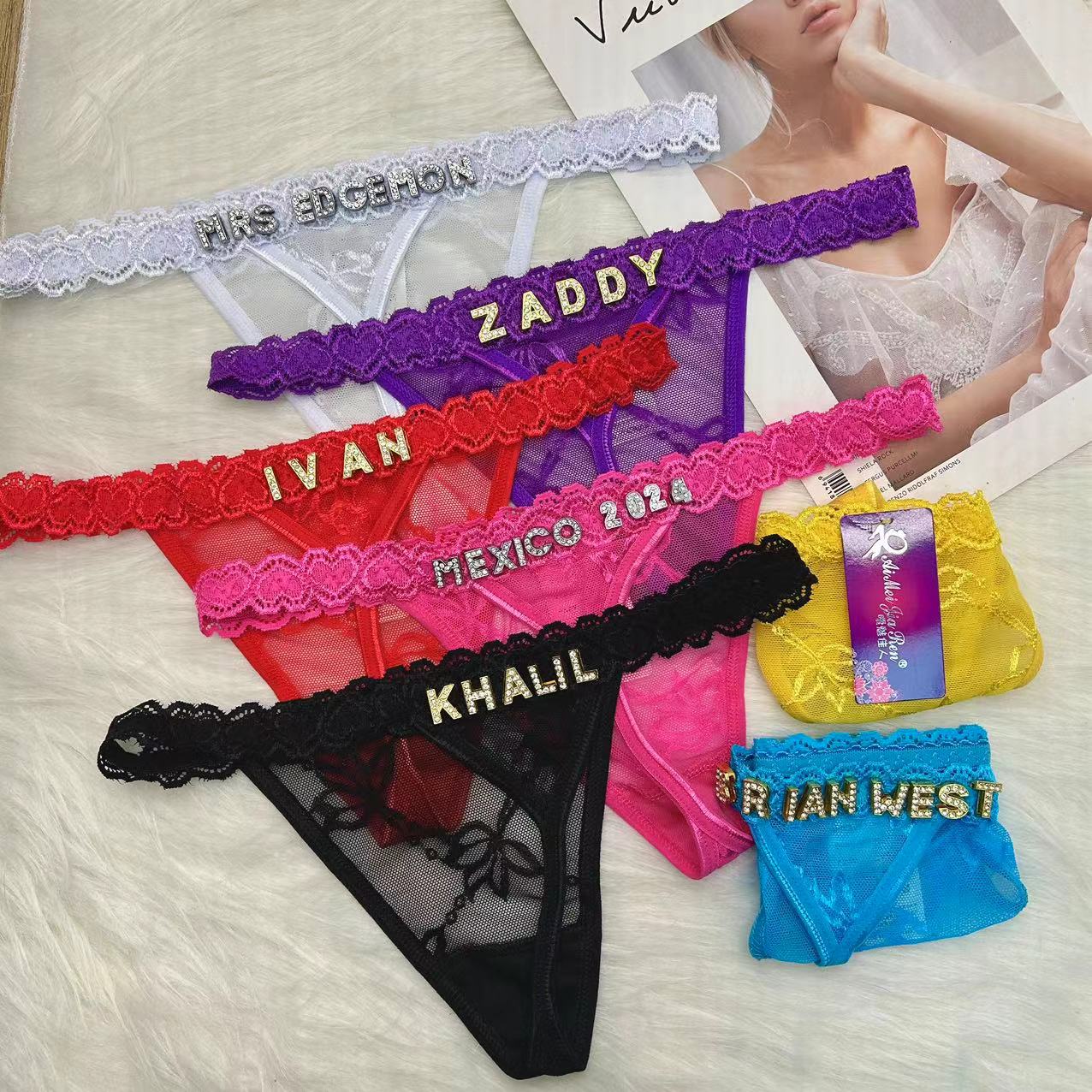 Custom Thongs with Name for Bo - Thong Bikini Women recension och pris