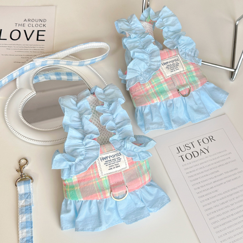 Pet Plaid Leash Vest Style Sma - Lace Teddy Lingerie recension och pris