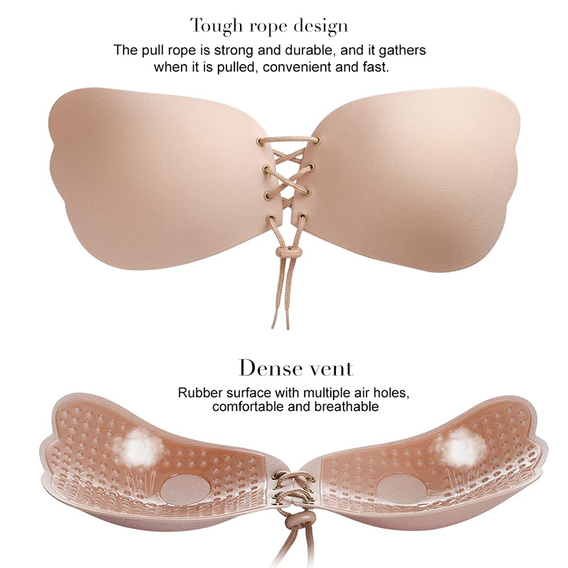 1/2 Pairs Women Summer Backles - Push Up Bra Padded recension och pris