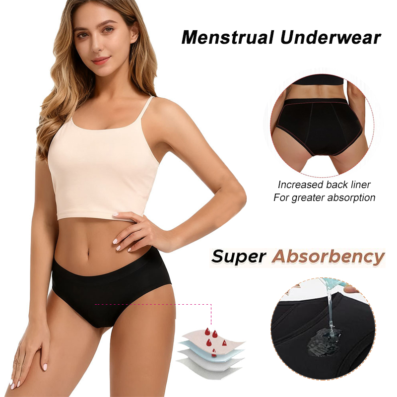 Heavy Flow Menstrual Panties 4 - Period Panty Absorbent recension och pris