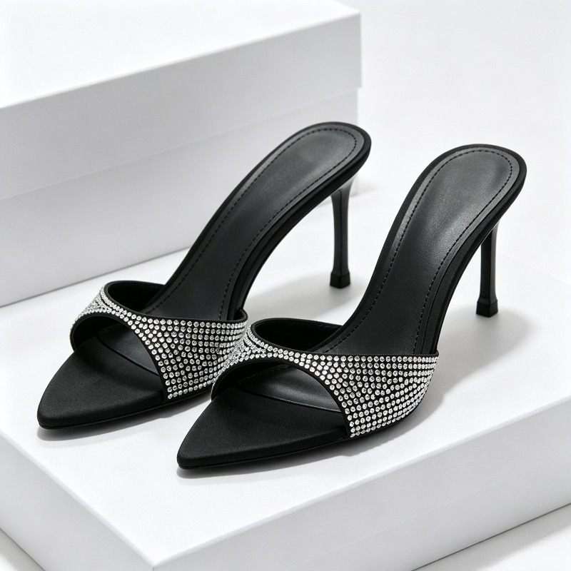 Rhinestone Designer Heels Slip - Slip Dress Satin recension och pris