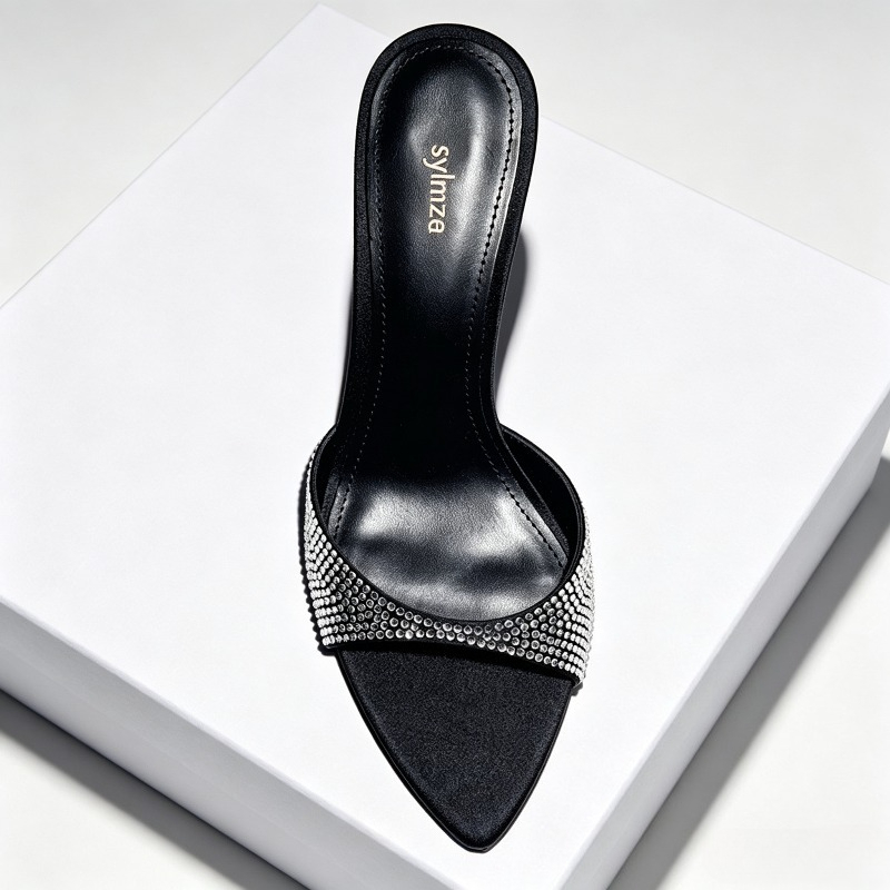 Rhinestone Designer Heels Slip - Slip Dress Satin recension och pris