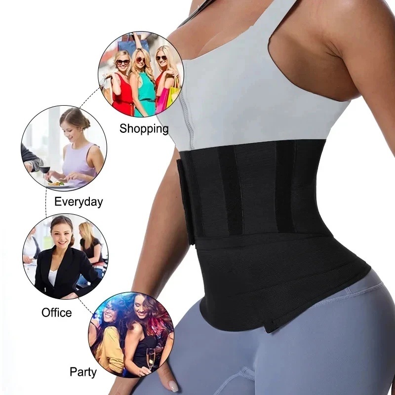 1/2Pcs Bandage Wrap Trimmer Be - Shapewear Bodysuit Firm recension och pris