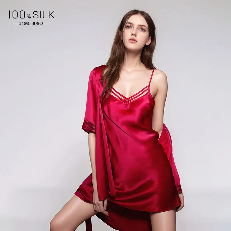 19MM 100% Mulberry Silk Robe G - Robe Silk Women recension och pris