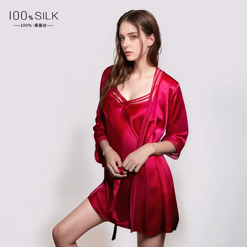 19MM 100% Mulberry Silk Robe G - Robe Silk Women recension och pris