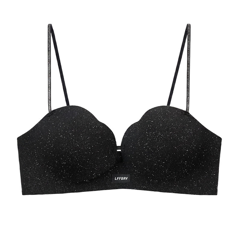 New Arrival Glitter Push Up Br - Bralette Wireless Soft recension och pris