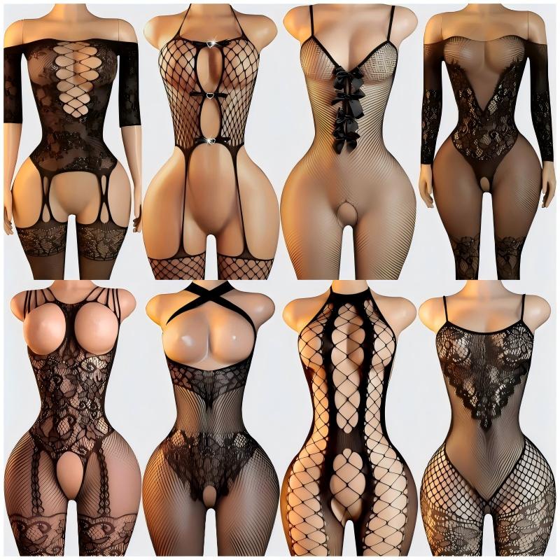 Sexy Lingerie Set for Women Er - Bodystocking Fishnet recension och pris