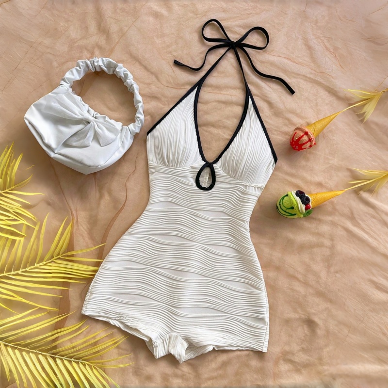 Sheer Halter Neck Bodysuit | W - Shapewear Bodysuit Firm recension och pris