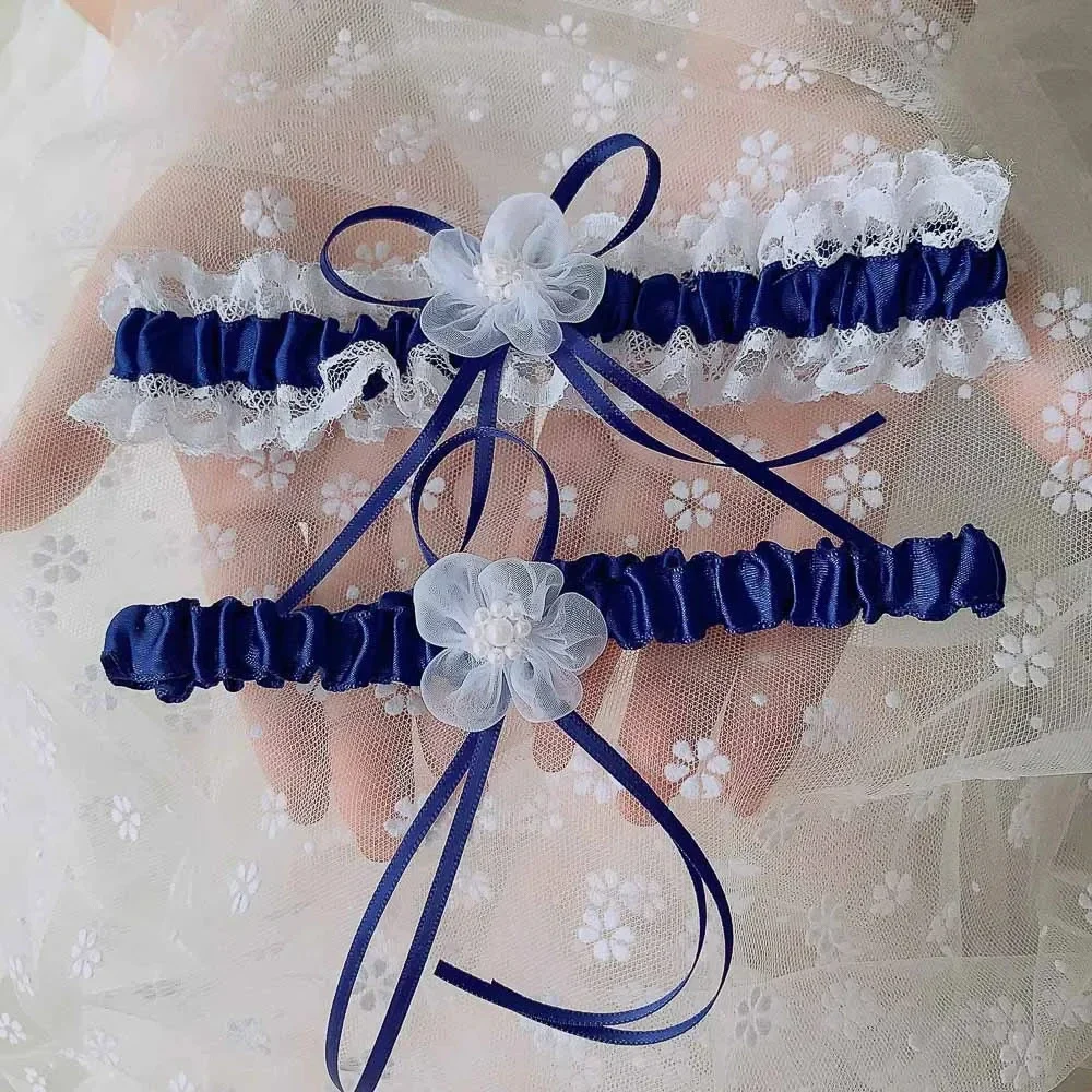2pcs/Set Satin Ribbon Wedding  - Garter Belt Set recension och pris