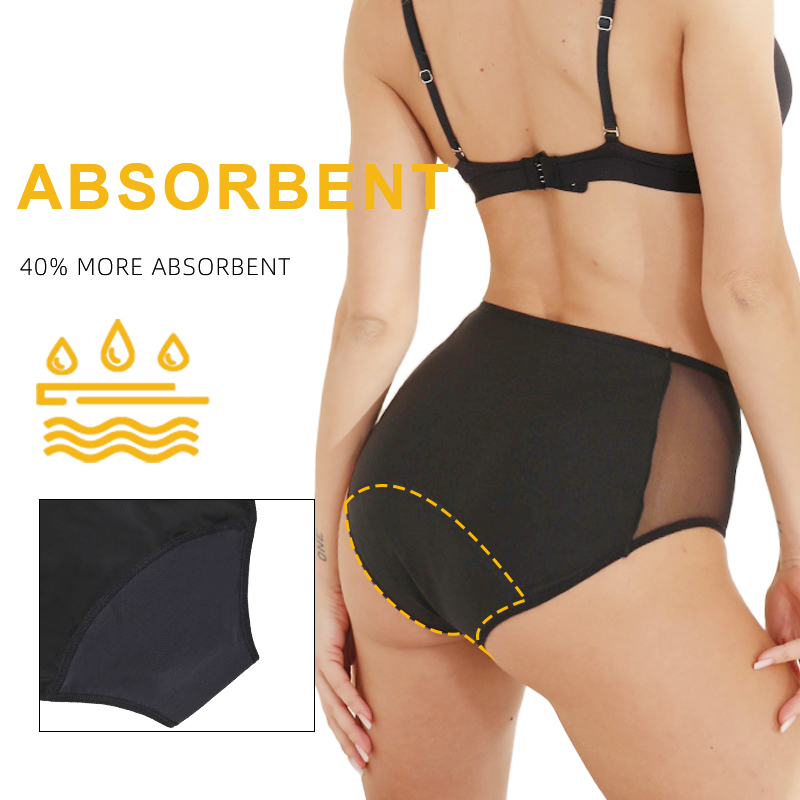 Drop shipping Women's High-wai - Period Panty Absorbent recension och pris