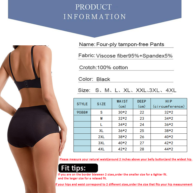 4-Layer Absorbent Leakproof Me - Period Panty Absorbent recension och pris