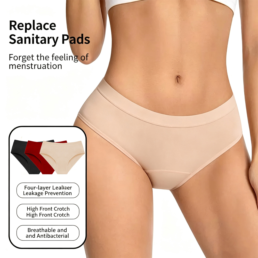 3Pcs Heavy Flow Menstrual Pant - Period Panty Absorbent recension och pris