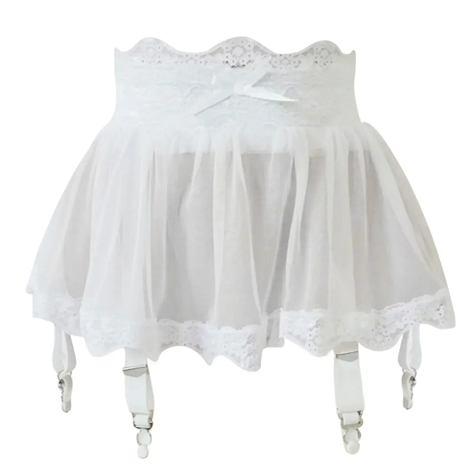 Women High Waist Lace Bandage  - Garter Belt Set recension och pris