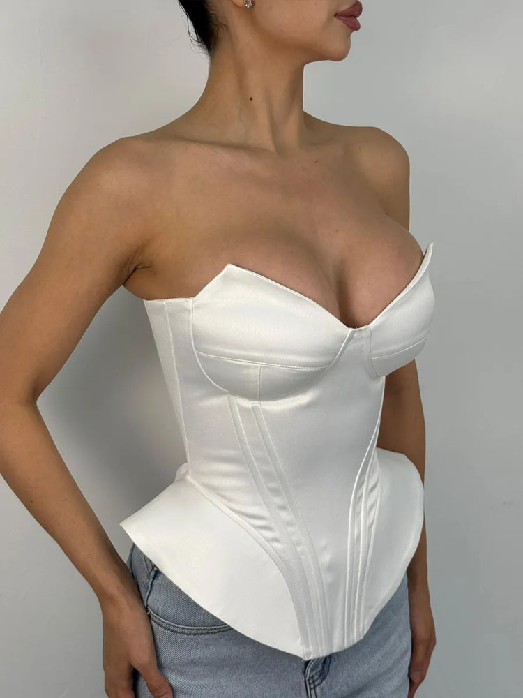 BKQU Sexy Fishbone Strapless C - Corset Waist Cinch recension och pris